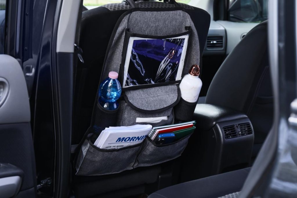 car seat back storage bag